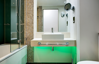 Pod bathrooms benefit from bespoke enclosures