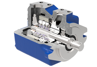 Vane pump features low speed capability architecture