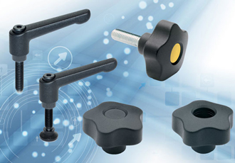 Clamping lever handles and knobs include UL V0