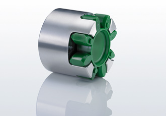 Elastic jaw couplings for hydraulics applications