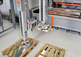 Loading system developed for fibre laser cutting machines