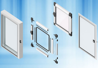 Aluminium windows for vision mounting and protection