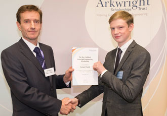 Young talented engineer recognised with Arkwright Scholarship 