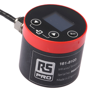IR temperature sensor shows measurement in situ