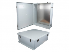 Rugged enclosures suit indoor and outdoor applications