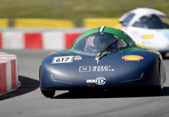 Hydrogen fuelled car drives for efficiency world record