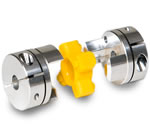Zero backlash jaw couplings for machine vision systems