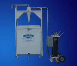 Waterjet Abrasive Removal System Removes 10 Pounds of Abrasive per Minute