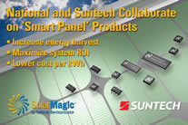 National Semiconductor and Suntech Collaborate to Develop ‘Smart Panel’ Technology