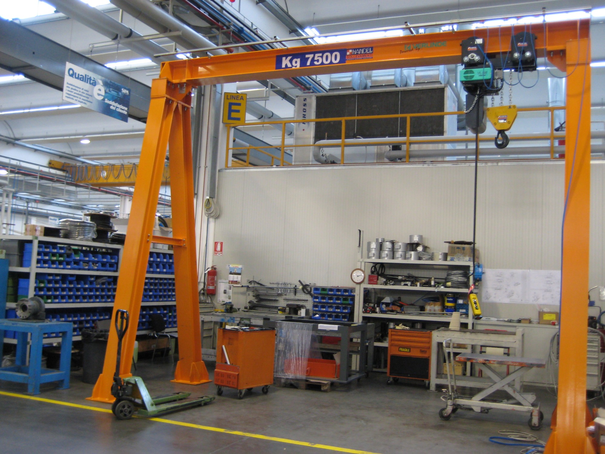 Quality performance of Verlinde motors and hoists in a mould handling facility
