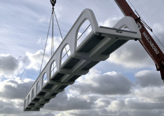 Pedestrian and cycle bridge technology brought to the UK