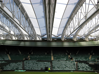 British steel fabrication covers Wimbledon’s Centre Court