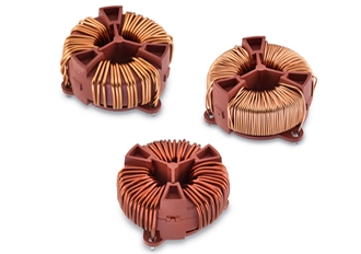 Series of power line chokes used in high-voltage applications 
