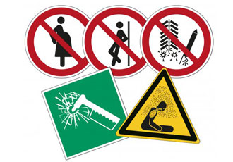 Five new ISO 7010 safety signs introduced on durable materials