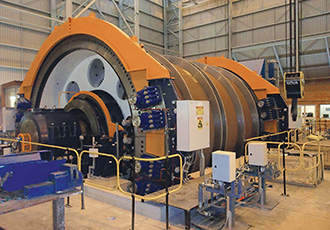 Copper mine hoists require precision control