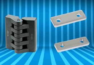 Plastic hinge range designed for enclosures and cabinets