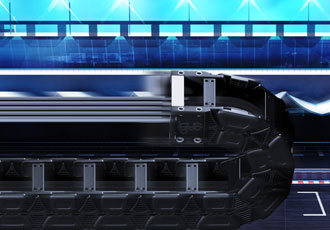 Low noise energy chains designed for extreme dynamics