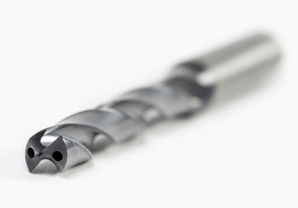 Solid carbide drill designed for high-temp alloys