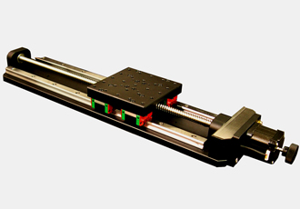 Motorised ball bearing linear guide stages with 5µ repeatability