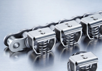 Grip chains for precision feeding, transport and positioning