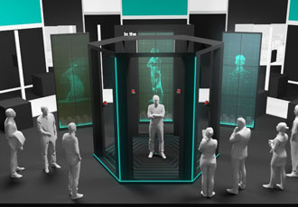 Sensor and Cloud data interaction scans in 3D  