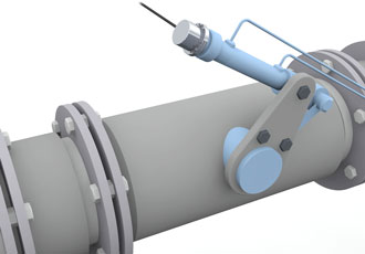 Magnetostrictive linear position sensor for explosion hazard areas