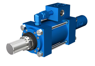 Electrohydraulic cylinder featuring advanced feedback sensors