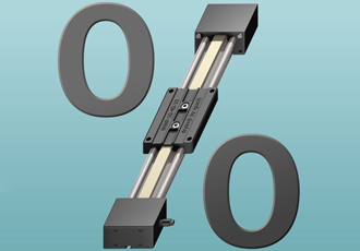 Linear guide for low-cost positioning and adjustment tasks