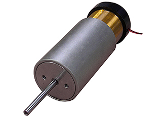 Voice coil motor with internal shaft features high force to size ratio