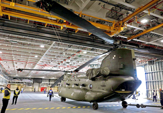 On-board cranes for HMS Queen Elizabeth and HMS Prince of Wales