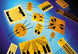 Strain gauges designed for high temperatures up to 350°C