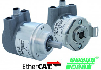 Highly accurate and highly dynamic PROFINET / EtherCAT encoder