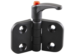 Safety, convenience and attractiveness with locking lever hinges