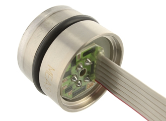 Titanium pressure sensor resists corrosive materials 