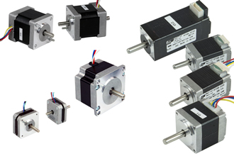 Stepper motors offer 400 full step per rev motors