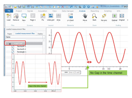 Functions optimised on data logging software