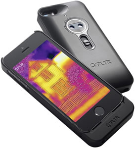 Smartphone converted to thermal imaging camera