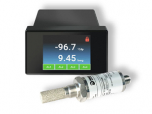 Dew-point hygrometer measures moisture and pressure