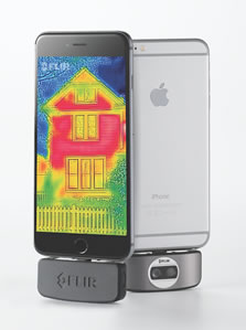 Thermal imager connects to iOS and Android platforms