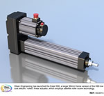 Larger frame Exlar K90 actuator offers inline or parallel motor coupling