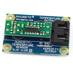 Phidgets has Combined a Humidity and a Temperature Sensor into a small board.
