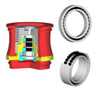 Emergency bearings for magnetic bearing systems