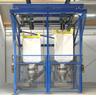 Hoists with air-powered, non lube operation suit big bag handling