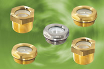 Elesa oil level indicators in brass and stainless steel
