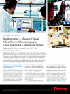 “Implementing a Mission Critical Client/Server Chromatography Data System for Continuous Uptime – Application of Thermo Scientific Atlas CDS and Microsoft Cluster Service”