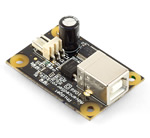 The 1066 PhidgetAdvancedServo 1-Motor can control one Servo Motor with a PWM resolution of 0.007º