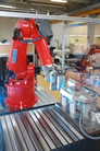 Industrial robot turns into precise machining system