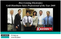 Dow Corning Electronics Awards “Distributor Sales Professional of the Year”