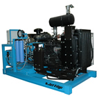 Jet Edge’s 80HP, 60,000 PSI Diesel-Powered Water Jet Intensifier Pump Ideal for Mobile Cold Cutting Applications