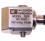 New side exit accelerometer with integral cable available from Wilcoxon Research